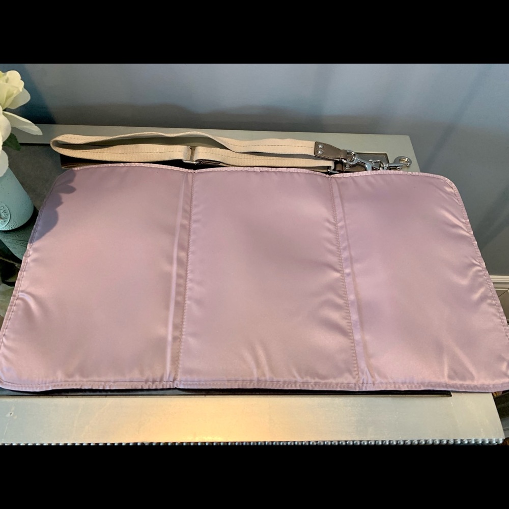 Coach Metallic Taupe Leather Tote/Diaper Bag - Picture 5 of 11